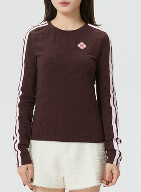 adidas/阿迪达斯女款经典舒适透气运动休闲长袖圆领T恤卫衣KW4678