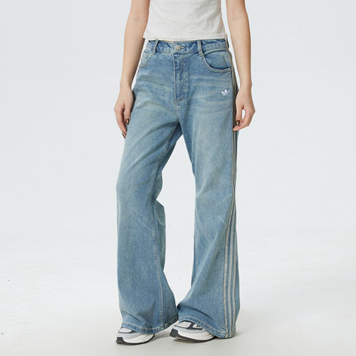 阿迪男女舒适透气休闲牛仔裤