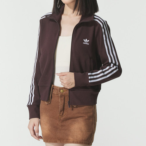 adidas/阿迪达斯女子经典百搭立领针织运动休闲夹克外套IN6061