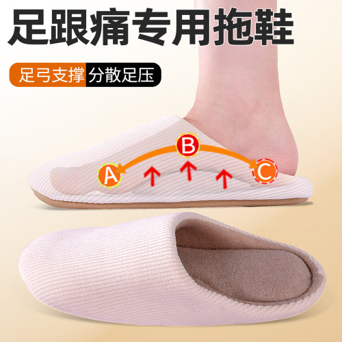 足跟垫拖鞋后脚跟疼痛专用鞋垫缓解骨刺跟腱炎筋膜炎减震缓压神器