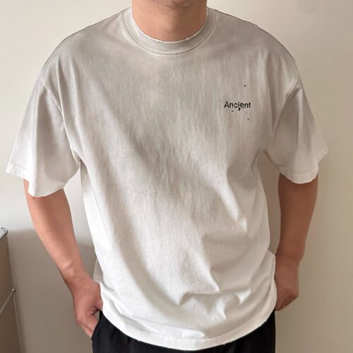 DAEVU大码夏季洗旧廓版短袖T恤