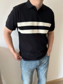 大码 翻领t恤polo衫 男装 短袖 拼色潮胖子加肥加大休闲男士 DAEVU夏季