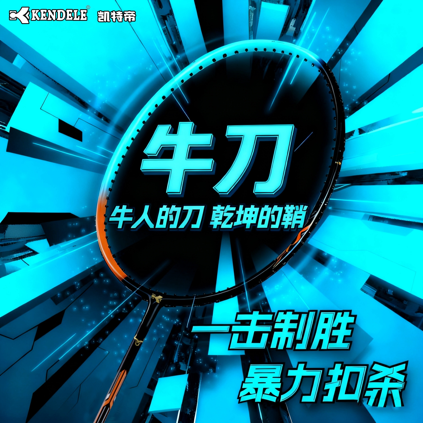 凯特帝羽毛球拍  进攻型 入门级初学者 进阶级 牛刀菜刀 送日本线