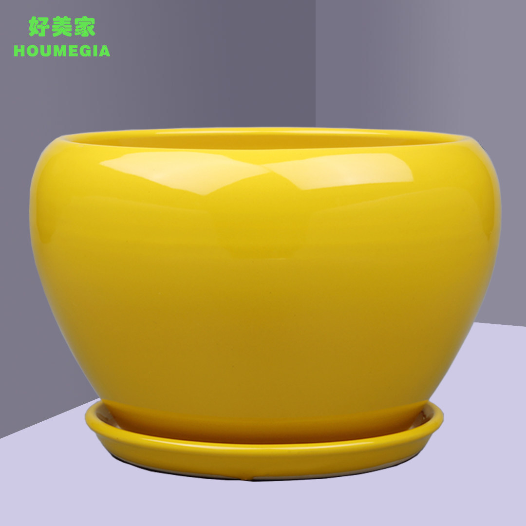 陶瓷花盆带托盘特大-大-中号家用办公室内阳台绿萝兰花多肉绿植盆,鲜花速递/花卉仿真/绿植园艺,花盆,淘宝优惠券,粉丝福利购,淘宝优惠卷