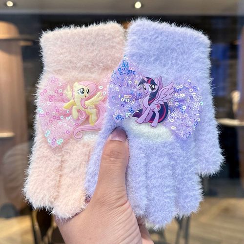 小马宝莉儿童五指手套冬季保暖