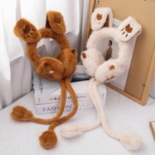 保暖护耳防寒耳套耳捂子 卡皮巴拉耳罩男女中大童耳朵会动冬季