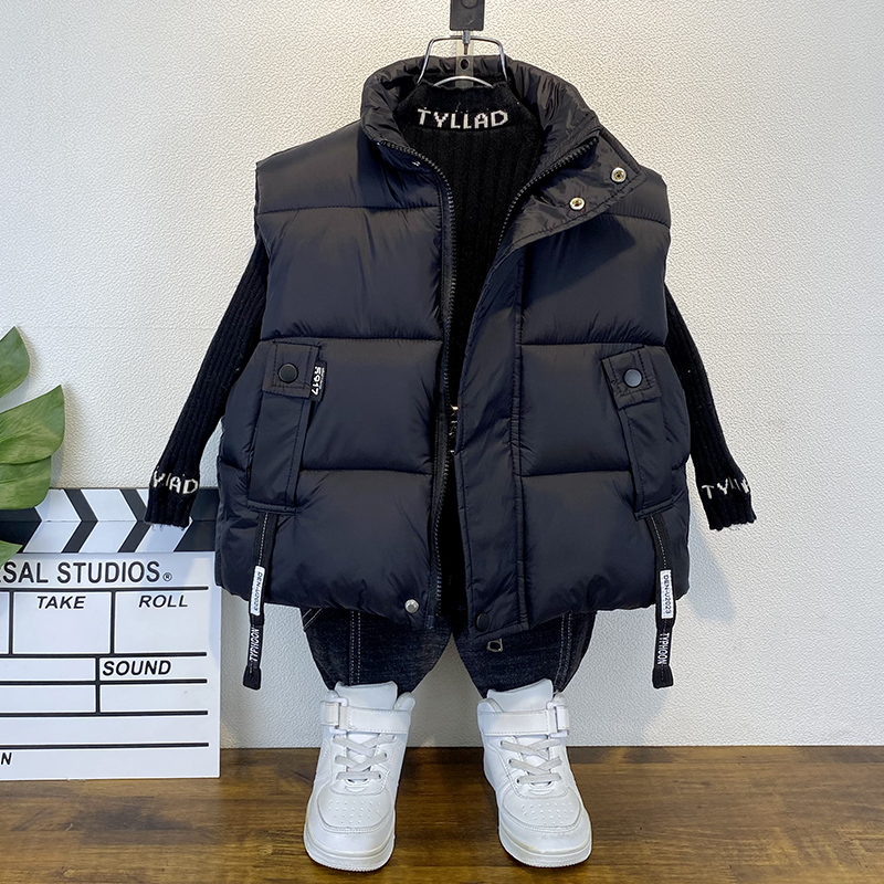 男童秋冬装羽绒棉马甲儿童背心