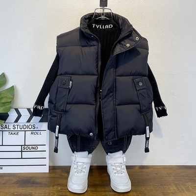 男童秋冬装羽绒棉马甲儿童背心