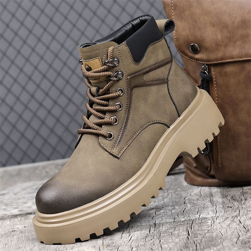 男鞋2025秋冬新款英伦风机车马丁靴加厚保暖时尚百搭户外短靴