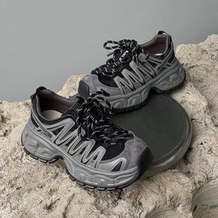 户外运动系带鞋 6CM厚底机能风时尚 百搭休闲鞋 女2026新款 老爹鞋