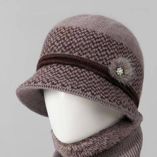 中老年人帽子女秋冬季护耳保暖妈妈帽厚护耳奶奶姥姥老人棉帽