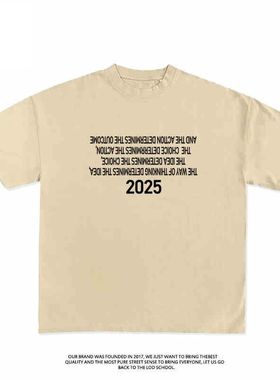 THE WAY OF THINKING DETERMINES THE IDEA趣味英文短袖T恤夏季