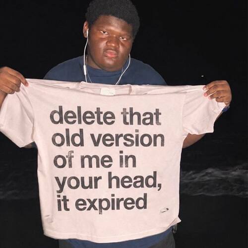 delete that old version of me in your head趣味英文短袖T恤夏