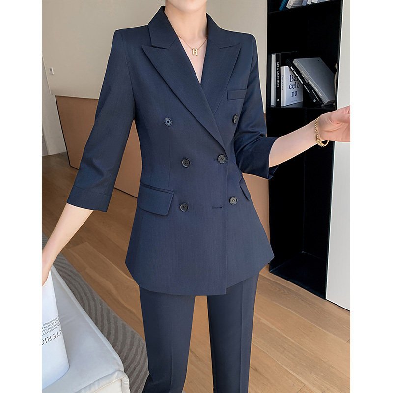 春秋西装套装女时尚小个子高级感职业气质高端工作服休闲西服外套