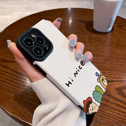 适用OPPO reno15手机壳reno14/13/12/11/10/9/8/7/6/5新款pro+硅胶皮质软防摔高级感保护套仙人掌nice英文