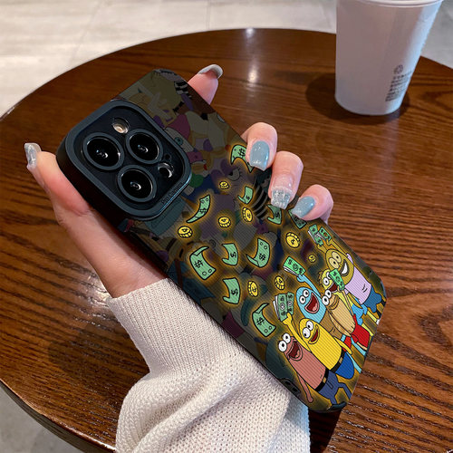 适用vivo s50手机壳s30/s20/s19/s18/s17/s16e/s15/s12/10/pro新款promini皮质软防摔保护套视觉发光卡通发财