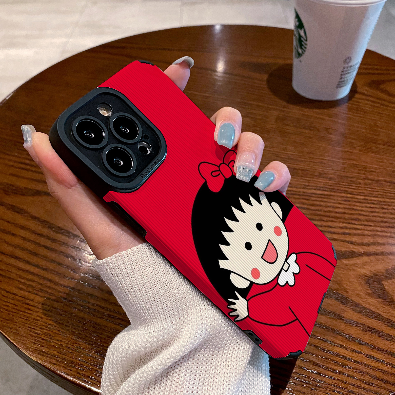 新年红色款樱桃小丸子适用苹果15 iphone14 13 12 pro max手机壳iphoneX 11 Xsmax 16plus XR保护套硅胶壳软