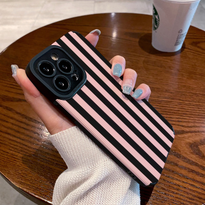 小众简约彩色条纹适用vivo x60 x70 x80 x50 pro手机壳x27 x20 x23幻彩版 x80proplus保护套硅胶壳软男女网红