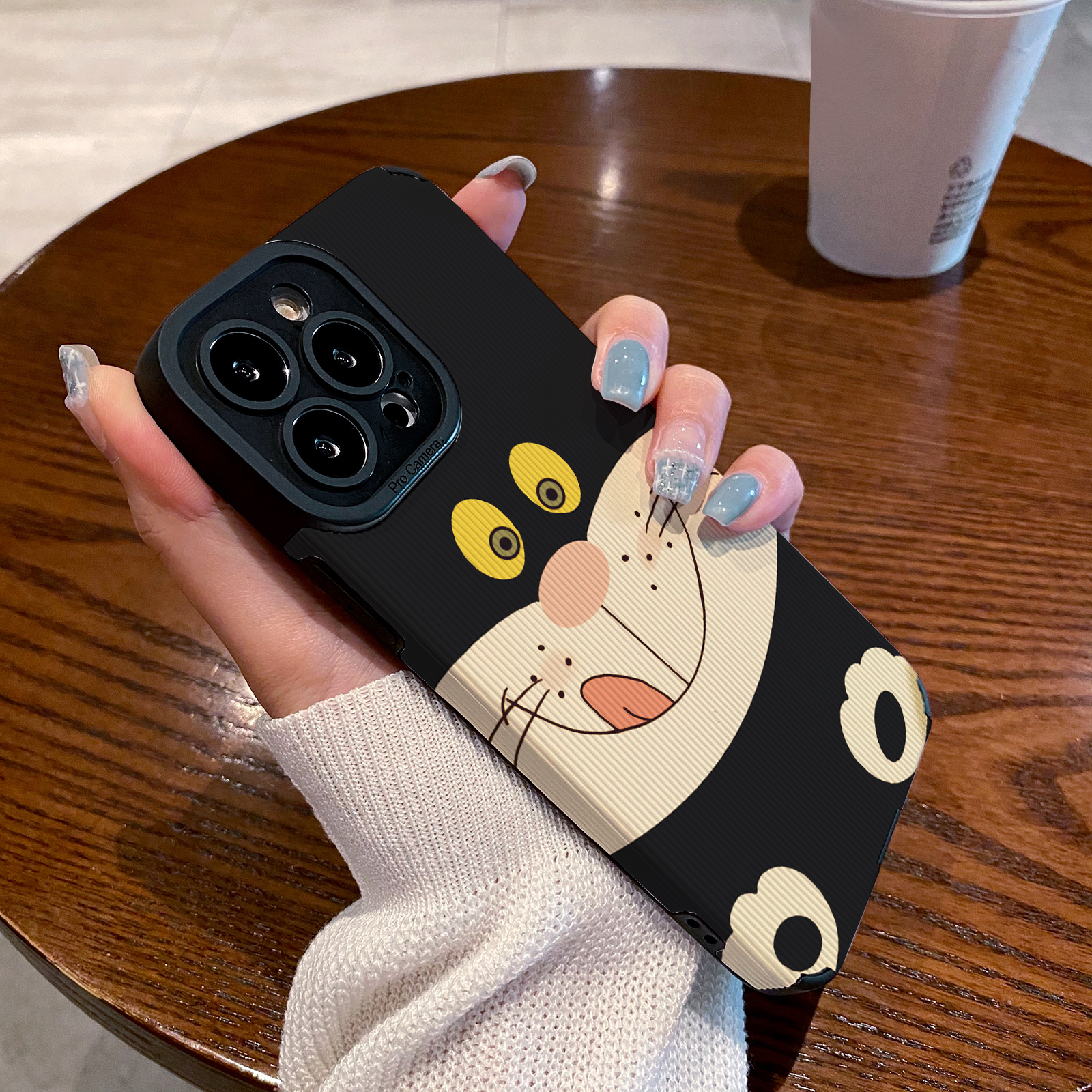 适用小米红米k70手机壳k60/k50/k40/pro新款k40s硅胶皮质软k70e呆萌黑色笑脸猫咪k90s至尊版k50游戏k20保护套