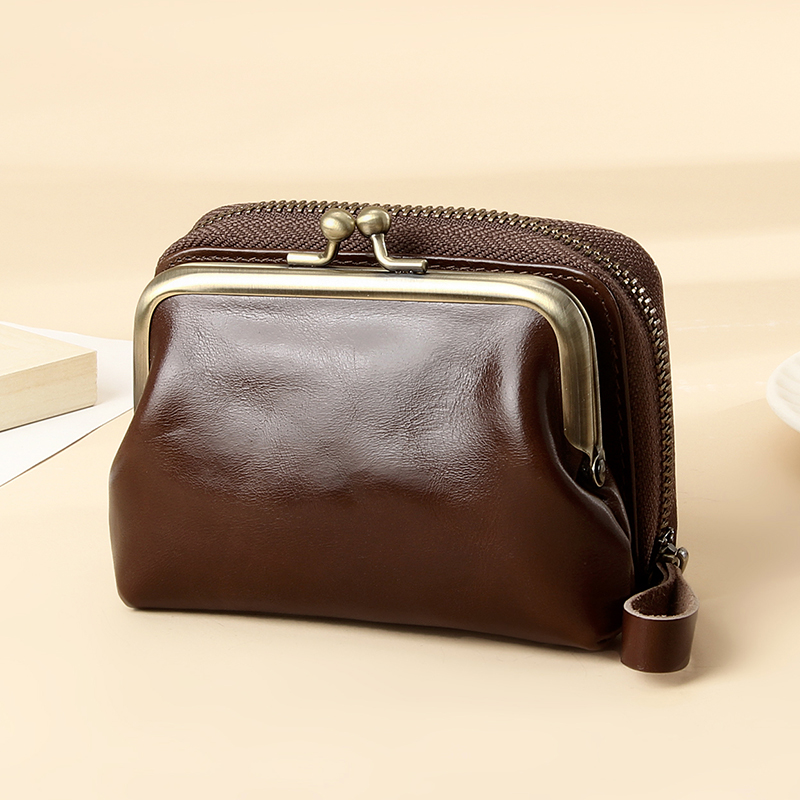 复古卡包真皮零钱包多功能