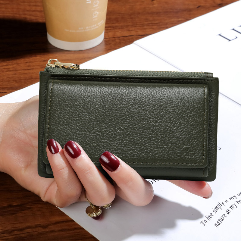 小巧钥匙扣小手包纯牛皮钥匙包2025新款真皮拉链零钱包二合一百搭