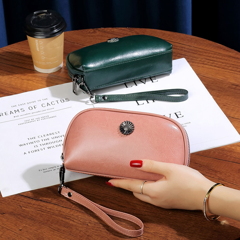 软牛皮休闲手拿包手挽包2025新款真皮大容量手拎零钱包放手机钥匙,箱包皮具/热销女包/男包,通用款女包,淘宝优惠券,粉丝福利购,淘宝优惠卷