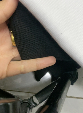 13元一米黑色纯棉2:2螺纹，满20包邮