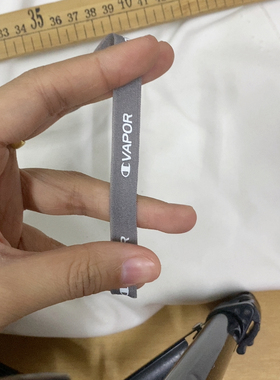 1公分灰色白字母冠冠弹力压领条，5元一份20米左右，满20包邮