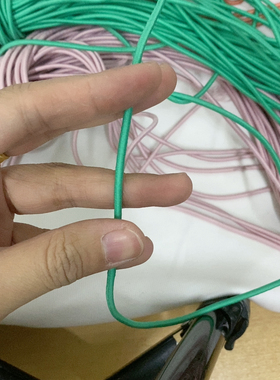 5元一把绿色圆松紧带，满28包邮