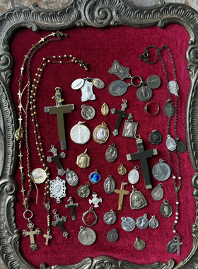 vintage情侣款铜坠复古中古古董