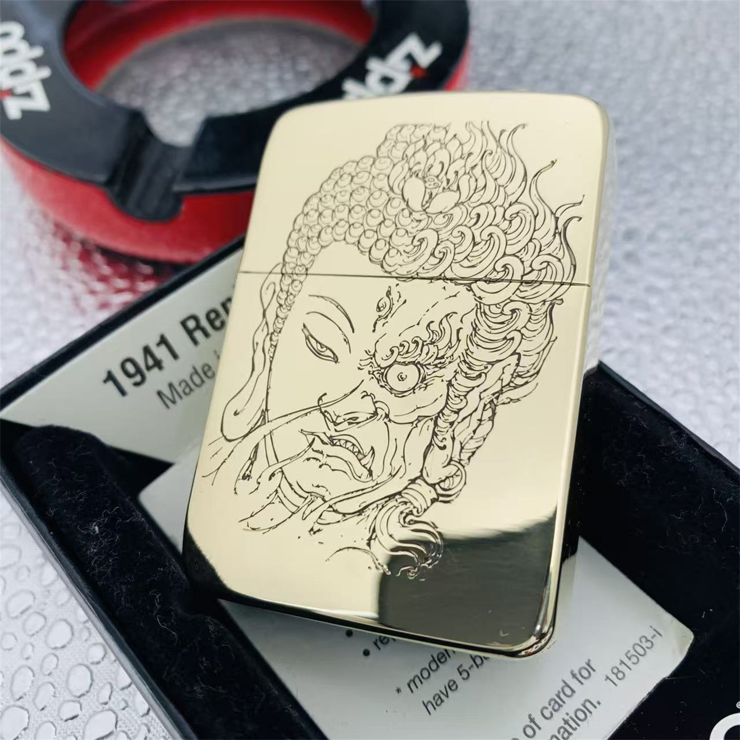 全新正品ZIPPO防风煤油打火机纯铜1941雕刻善恶一念男士送礼 推荐