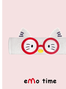 emo 原创大眼凯特猫汽车安全带肩套可爱车载饰品护肩防磨损通用