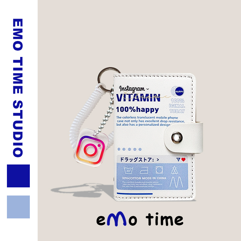 emo蓝色ins卡包银行门禁公交地铁学生身份证件多卡位收纳包礼物