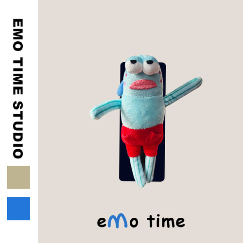 emo 原创比奇堡酷酷鱼汽车内拉手保护车顶扶手套车通用车载礼物