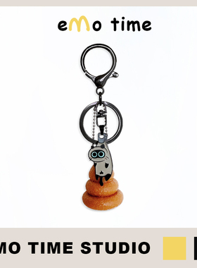 emo原创晒晒小暹罗猫钥匙扣情侣挂件包包男女配件百搭配饰礼物