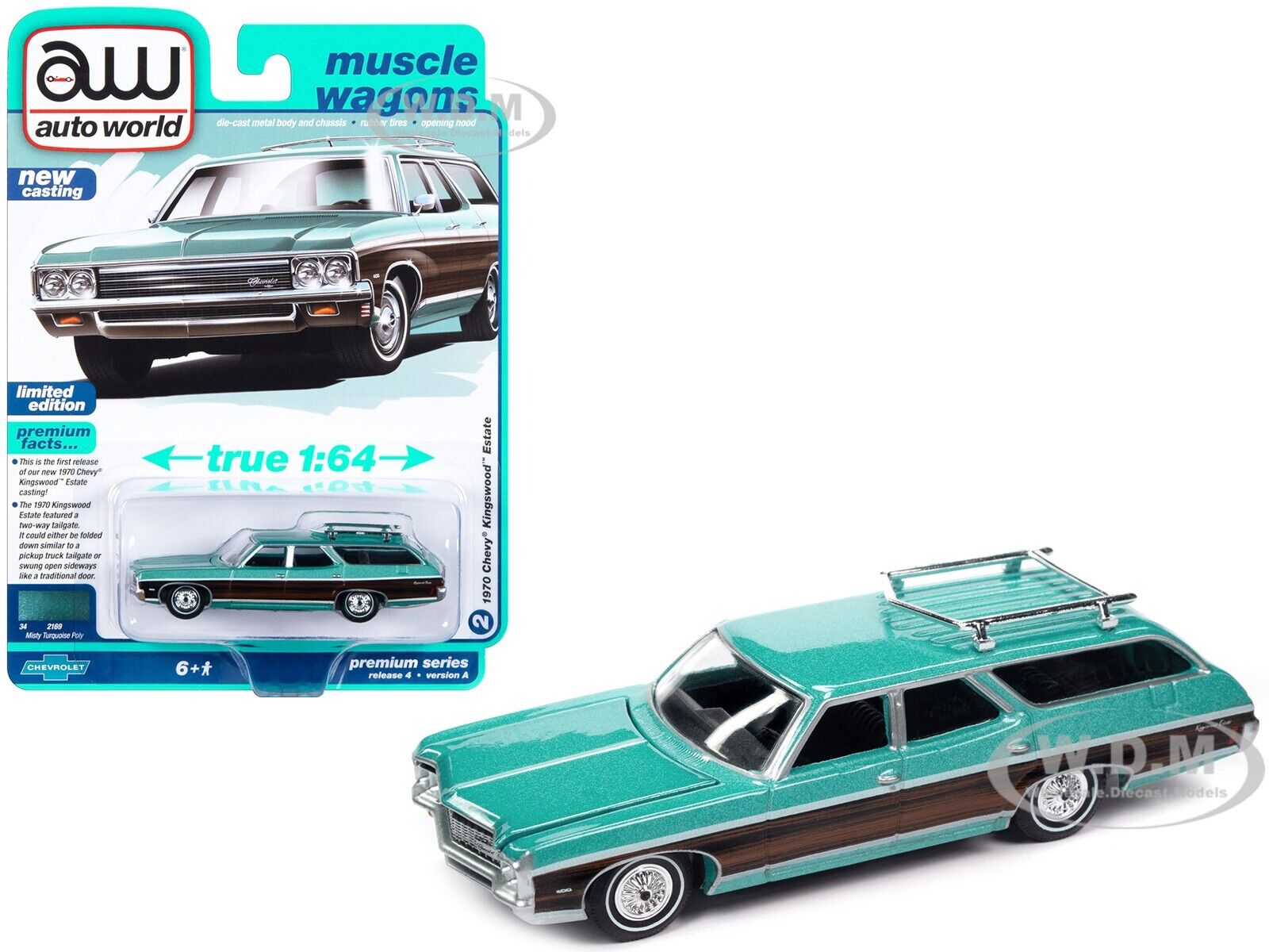 1/64 autoworld #025 1970年雪佛兰Kingswood旅行车