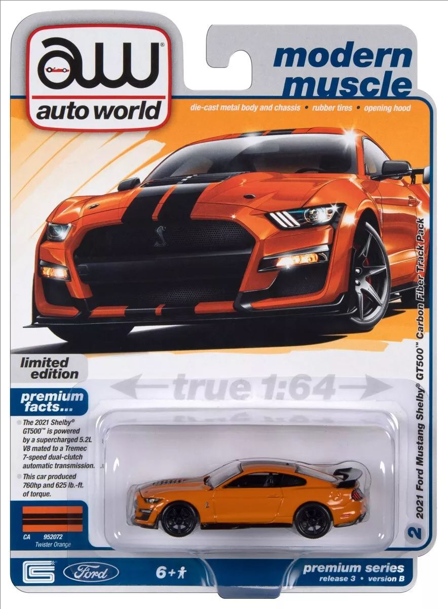 1/64-066 Autoworld 2021款福特野马谢尔比GT-500