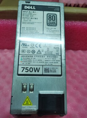 Dell 6W2PW PowerEdge R520 R620 R720 R820 T420 T620 750W电源