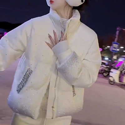 立领秋冬短款休闲宽松外套