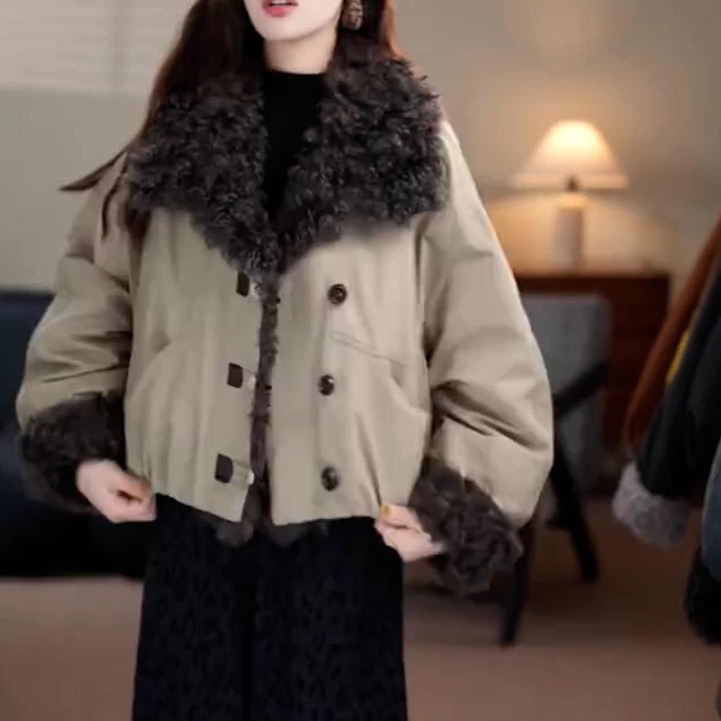 高级感毛领棉服女宽松加厚保暖棉袄外套小个子通勤气质百搭羽绒服,女装/女士精品,棉衣/棉服,淘宝优惠券,粉丝福利购,淘宝优惠卷