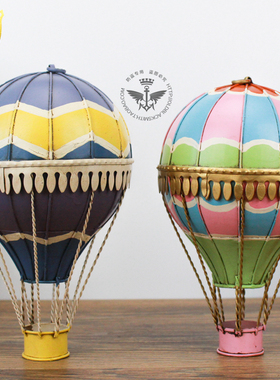 热气球手办动漫主题餐厅家居装饰