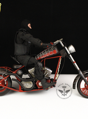 美国OCC定制 哈雷 蜘蛛侠 摩托车模型1:6 HT 12寸兵人手办模型