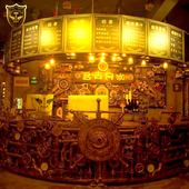 酒吧餐厅咖啡店软装 铁艺 重金属工业风定制收银台前台吧台 饰