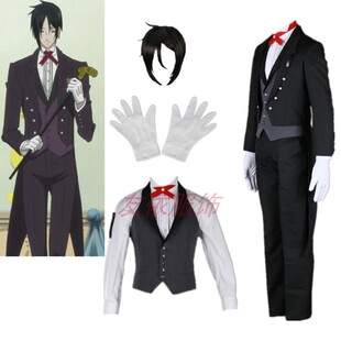 动漫黑执事cosplay服装塞巴斯执事osplay服装燕尾服表演套装现货