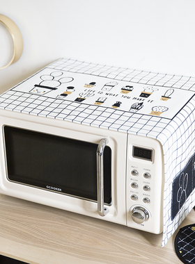 DOODA原创设计ins北欧卡通仙防水人掌微波炉盖布布艺微波炉罩加厚