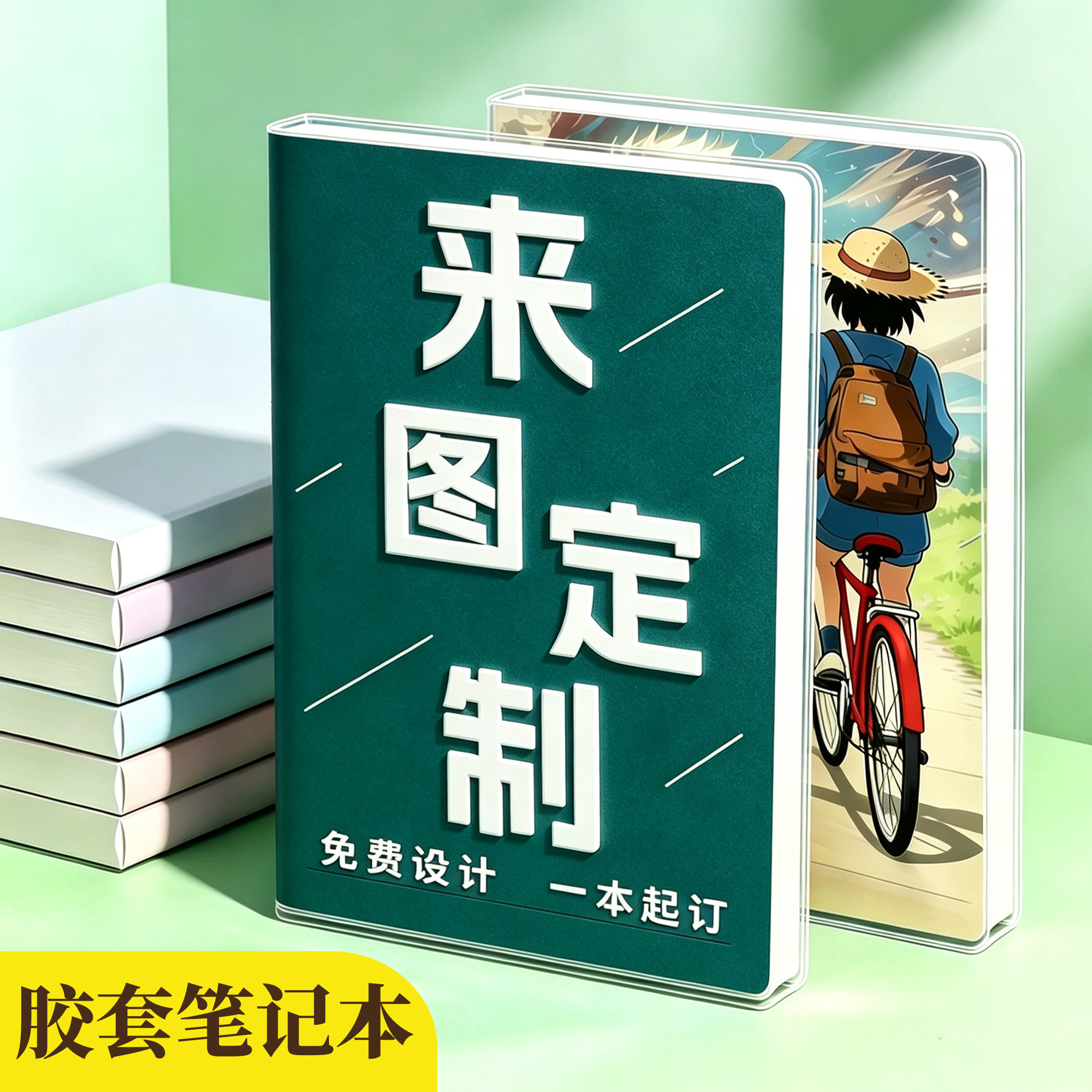 pvc胶套本个性封面创意来图定制