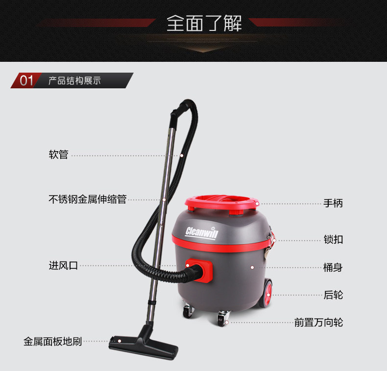 克力威XC15J低噪音吸尘器XC25J酒店客房家用KTV地毯便携式吸尘