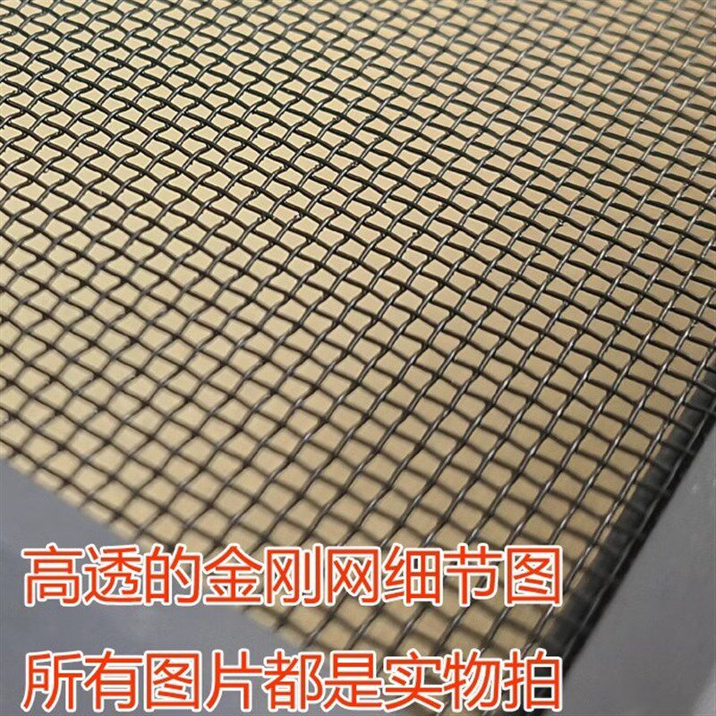 推拉式纱门 铝合金防蚊纱门 高透F金刚网阳台平移纱门 揭阳制图片