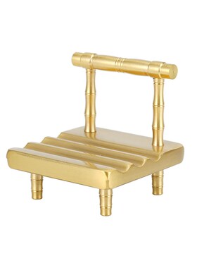 黄铜板凳手机支架手机底座小椅子桌面迷Q你小凳子铜工艺品