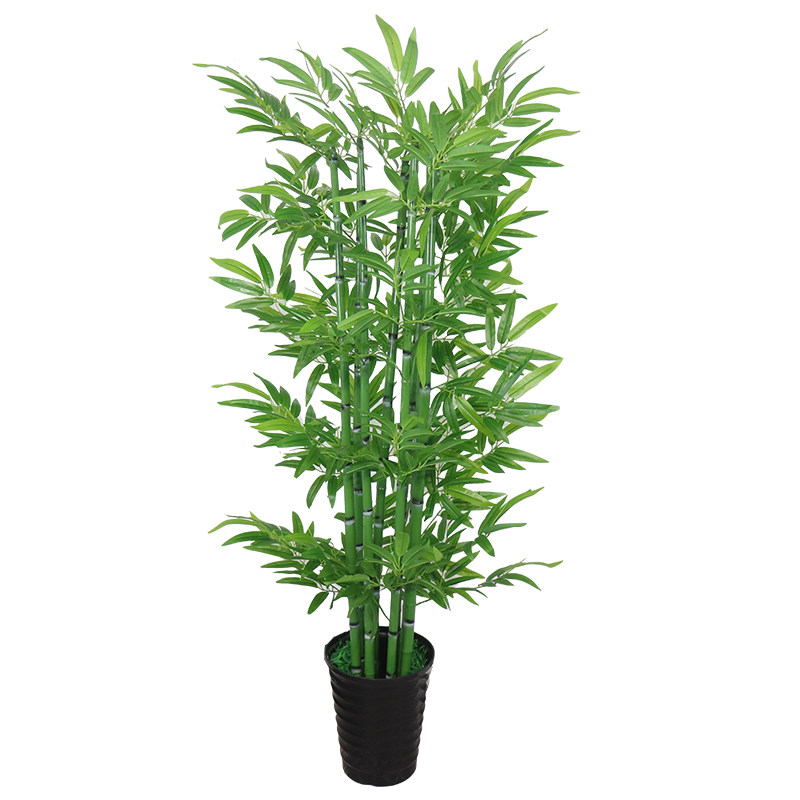 仿真竹子假竹子h富贵竹假树客厅装饰酒店绿色植物落地盆栽塑料盆